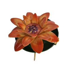 Flower Mosquito Coil Holder Orange 17 cm