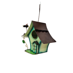 Bird House Turquoise with bugs 30 cm