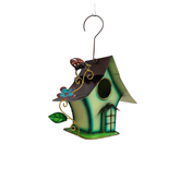 Bird House Turquoise with bugs 30 cm