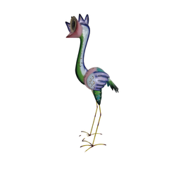 Elmo Bird candle holder Pink Green 100 cm