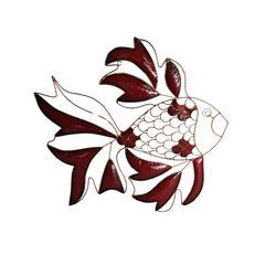 Fish Koi wired wall hanging 52 cm