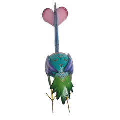 Elmo Bird candle holder Pink Green 40 cm