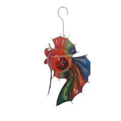 Fish Hanging Med Yellow Blue 27 cm