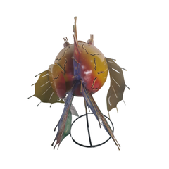 Fish Standing Med Yellow Blue 27 cm