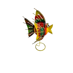 Fish Standing Sml Yellow Blue 20 cm