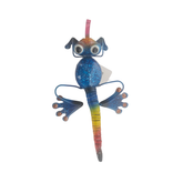 Gecko sitting blue 25 cm
