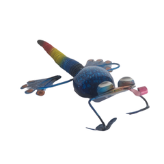 Gecko sitting blue 25 cm