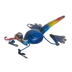 Gecko sitting blue 25 cm