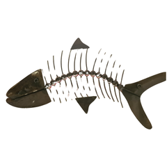 Fish skeleton brown 45 cm