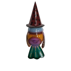 Owl candle holder with pointed hat 20 cm