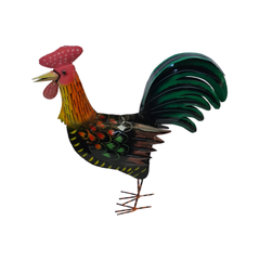 Rooster black and red 40 cm