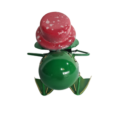 Frog reading a book red hat 11 cm