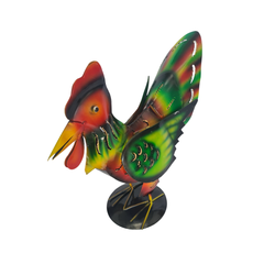 Chicken hen mixed colour greens 23 cm