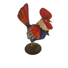 Regal rooster mixed colour blue 18 cm