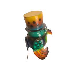 Owl with flat hat candle holder 20 cm