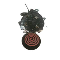 Mosquito coil holder Dragonfly x 3 on leaf 20 cm