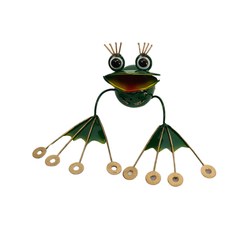 Frog sitting with Ring toes 13 cm