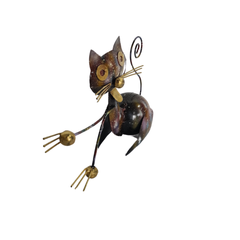 Cat figure waving Hello 20 cm