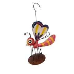 Butterfly wall hanging Purple 19 cm