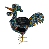 Colourfull candle holder Rooster 40 cm