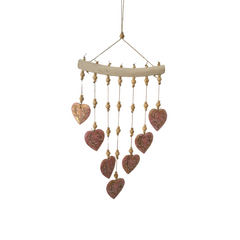 Wall Décor Red Gold Heart 50 cm