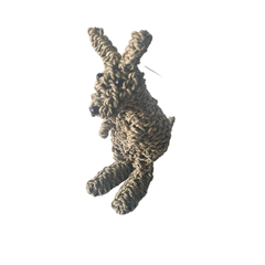 Kangaroo rope animal sitting - natural 30 cm