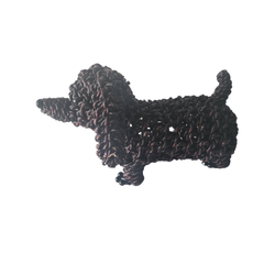 Dog rope animal walking - brown 30 cm