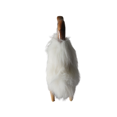 Duck high heels full white hair coat 25 cm