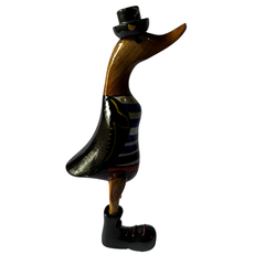 Duck Pirate blue coat and peg leg 25 cm