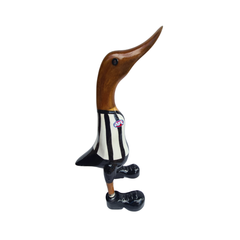 Football duck 25 cm Collingwood Magpies