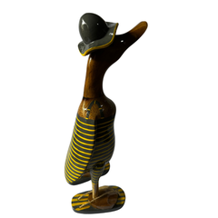 Duck striped yellow one piece 35 cm