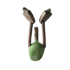 Duck bottle holder green 25 cm