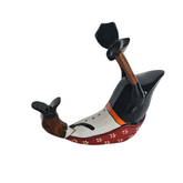 Duck Bottle holder with shirt and tie 25 cm