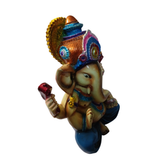 Ganesha or elephant-headed deity in resin 34 cm high