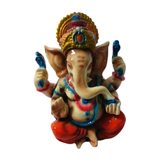 Ganesha or elephant-headed deity in resin 14 cm high