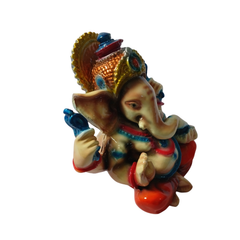 Ganesha or elephant-headed deity in resin 14 cm high