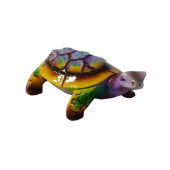Turtle purple in resin 15 cm long