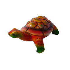 Turtle red in resin 15 cm long
