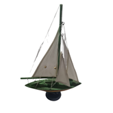 Sail boat, green / yellow / red /blue 54 cm