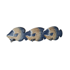 Fish Wall Hanging Dark Blue 50 cm