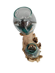 2 Glass on Wood 13 cm