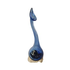 Flower vase blue 10 x 34 cm