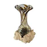 Flower vase 2 colors (brown) 30 x 15 cm