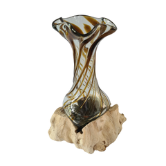 Flower vase 2 colors (brown) 30 x 15 cm