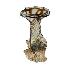 Flower vase 2 colors (brown) 40 x 18 cm