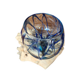 Half glass 2 colors blue 15 x 19 cm