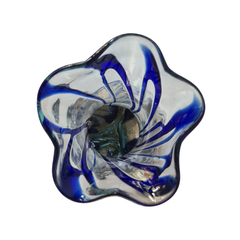 Flower vase 2 colors blue 40 x 18 cm