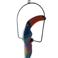 Toucan Blue On Swing Short Tail 30 cm