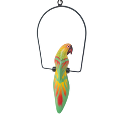 Macaw Yellow on Swing Short Tail 30 cm