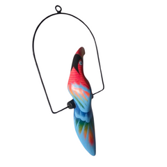 Toucans Blue on Swing Short Tail 30 cm